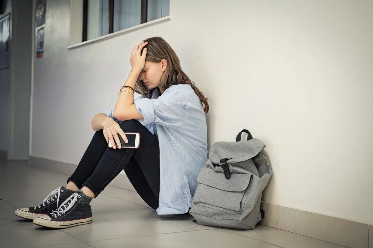 Stressed college student for underage dui